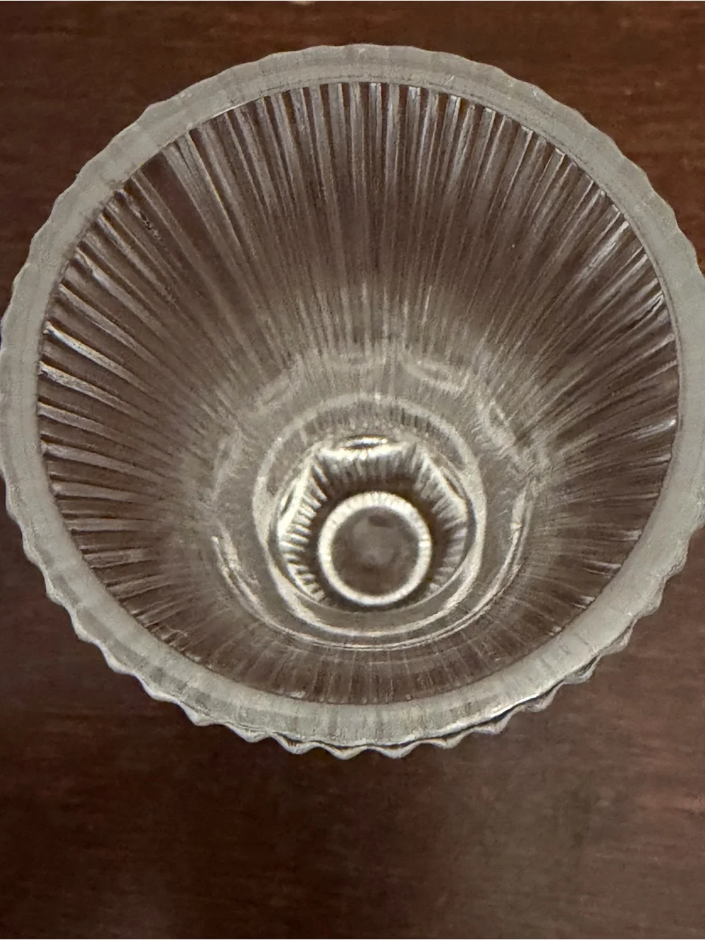 Vtg Fostoria Melissa Ribbed Bud Vase 4.75